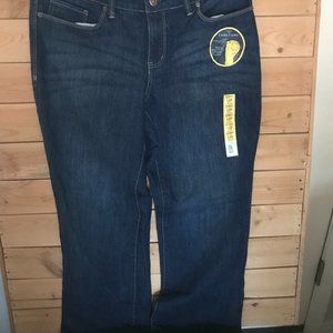 Size 12P Faded Glory Curvy True Blue Boot Cut Jean